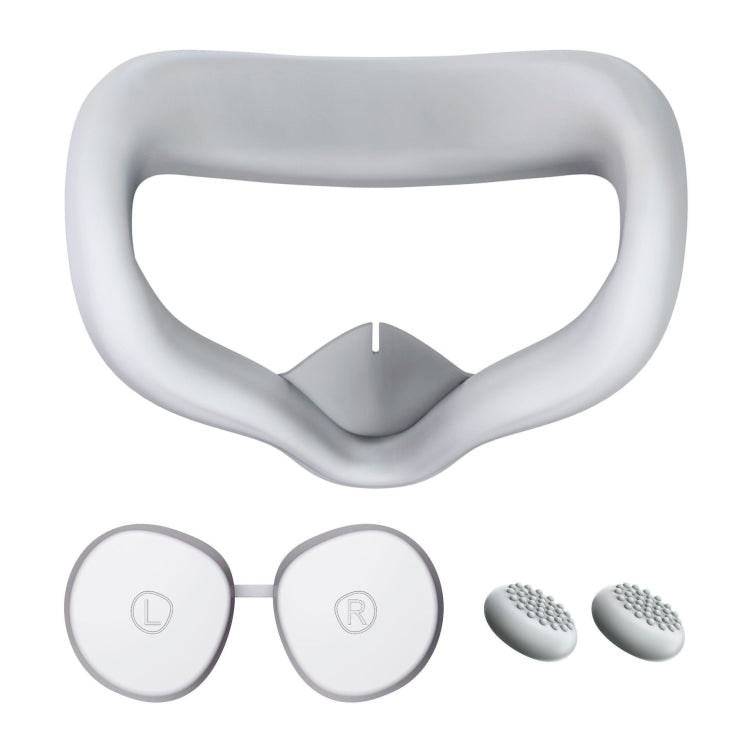 VR Silicone Eye Mask+Lens Protective Cover+Joystick Hat, For Meta Quest 2, Eye Mask+Lens Protective Cover+Joystick Hat (Black), Eye Mask+Lens Protective Cover+Joystick Hat (White), Eye Mask+Lens Protective Cover+Joystick Hat (Gray)                     ...