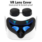 VR Silicone Eye Mask+Lens Protective Cover+Joystick Hat, For Meta Quest 2, Eye Mask+Lens Protective Cover+Joystick Hat (Black), Eye Mask+Lens Protective Cover+Joystick Hat (White), Eye Mask+Lens Protective Cover+Joystick Hat (Gray)                     ...