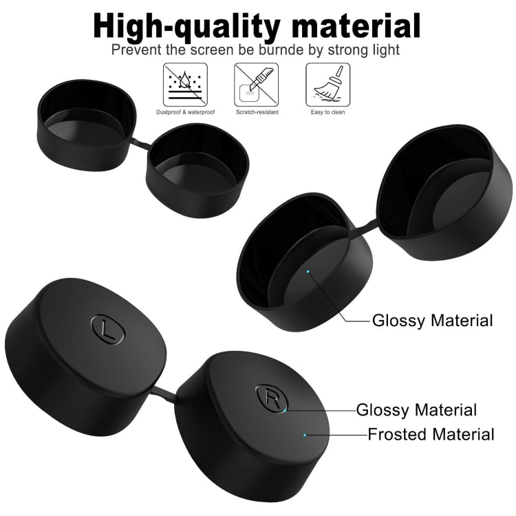 VR Silicone Eye Mask+Lens Protective Cover+Joystick Hat, For Meta Quest 2, Eye Mask+Lens Protective Cover+Joystick Hat (Black), Eye Mask+Lens Protective Cover+Joystick Hat (White), Eye Mask+Lens Protective Cover+Joystick Hat (Gray)                     ...