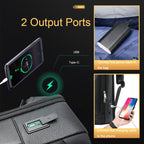 Bopai 61-121561 Multifunctional Anti-theft Laptop Business Backpack with USB Charging Hole, 61-121561