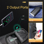 Bopai 61-121981 Multifunctional Anti-theft Laptop Business Backpack with USB Charging Hole