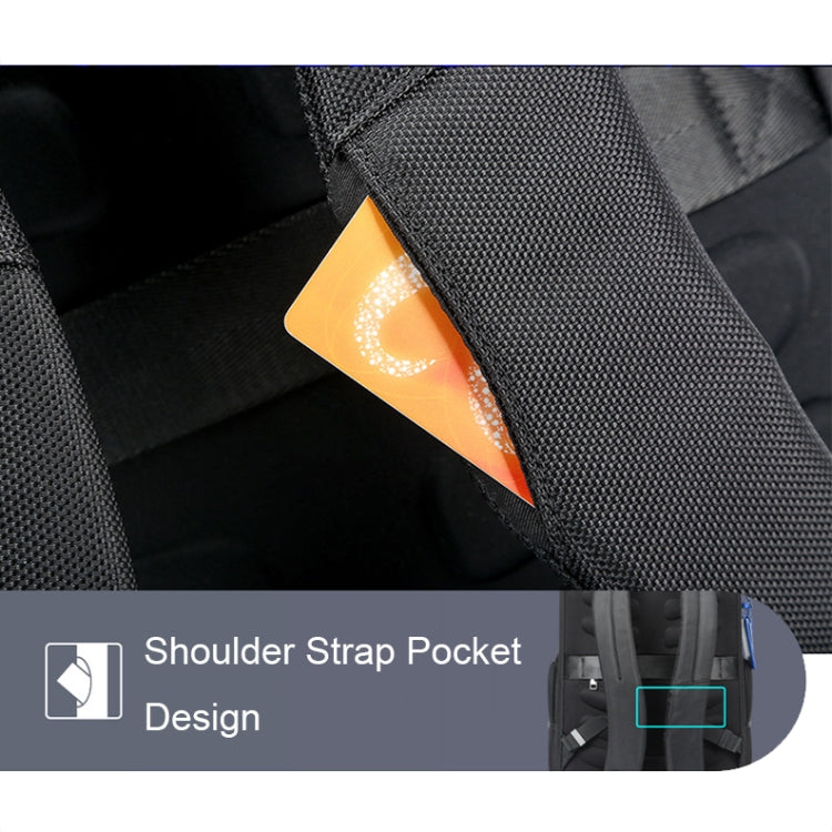 Bopai 61-121981 Multifunctional Anti-theft Laptop Business Backpack with USB Charging Hole