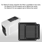 Magnetic Dust-proof Flter For Chassis Air Inlet, 60x60mm, 80x80mm, 90x90mm, 120x120mm, 140x140mm, 120x240mm