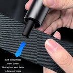 Vehicle Safety Hammer Multifunctional Underwater Emergency Window Breaker, Black, Red, Silver, Blue