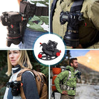 JMSUZ JMSUZ12412 For GoPro Quick Hanging Outdoor SLR Camera Waist Buckle, Red, Blue, Black, Silver Gray, Orange