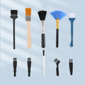 Computer Phone Keyboard Crevice Dust Cleaning Brush Set, Brush Set