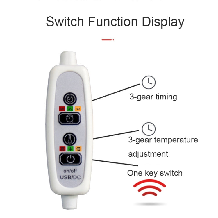 11696 5V USB Plug-in Car Timing Heating Seat Cushion, Heating Seat Cushion