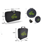 Car Charging Cable Storage Bag Carry Bag For Electric Vehicle Charger Plugs,Spec:, Round Without Logo, Round  With Logo, Square Without Logo, Square With Logo, Large With Logo, Large Without Logo