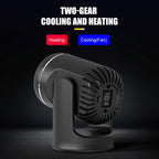 12V 130W Car Heating and Cooling Dual-use Fan Glass Defogging and Defrosting Heater, Black, White
