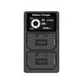 USB LCD Screen Dual Charge Camera Battery Charger