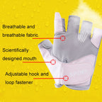HF008 Outdoor Riding Non-slip Rock Climbing Sports Iron Jump Rope Gloves, S, M, L