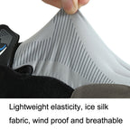 1 Pair QX0002 Sports Sunscreen Touch Screen Non-slip Wear Resistant Shock Absorbing Cycling Gloves, L