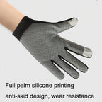 1 Pair QX0002 Sports Sunscreen Touch Screen Non-slip Wear Resistant Shock Absorbing Cycling Gloves, L
