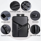 Large-capacity Waterproof Expandable Hard Shell Backpack with USB Charging Hole, 161 Light Grey, 161 Black, 161 Dark Gray, 162 Black, 162 Deep Gray, 162 Light Gray