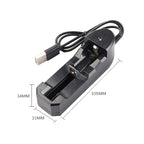 3 PCS BMAX 18650 Lithium Battery Single Slot USB Charger, Single Slot USB(Black)