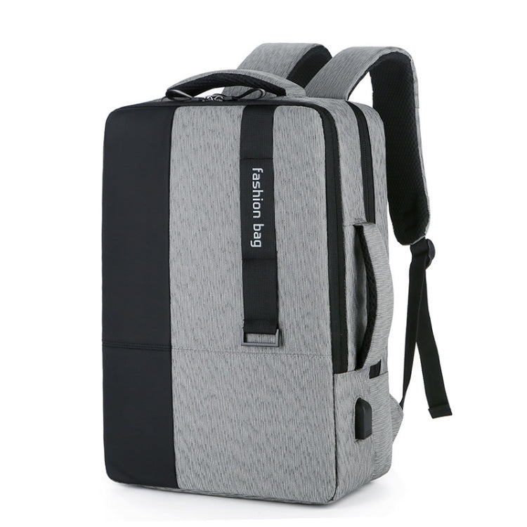 140 Large-capacity Business Commuter Laptop Backpack with USB Charging Interface, Red, Blue, Black, Grey