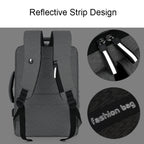 140 Large-capacity Business Commuter Laptop Backpack with USB Charging Interface, Red, Blue, Black, Grey