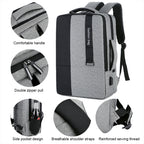 140 Large-capacity Business Commuter Laptop Backpack with USB Charging Interface, Red, Blue, Black, Grey