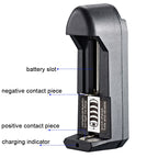 10 PCS BMAX Single Slot Direct Insert Power Supply 18650 Lithium Battery Charger, Single Slot EU Plug(Black), Single Slot US Plug(Black)