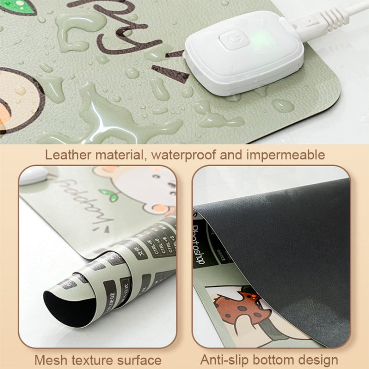 Intelligent Timing Heating Waterproof Warm Mouse Pad CN Plug, Size:, 60x36cm, 80x33cm