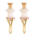 2 PCS KLJ01 Fishing Large Red Worm Clip Rubber Band Ring Particle Bait Clip, Particle Bait