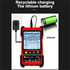 Rechargeable Adjustable Network Cable Tester Wire Tracker POE Cable Tester, ET618 (Red), ET616 (Red)