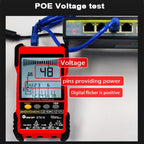 Rechargeable Adjustable Network Cable Tester Wire Tracker POE Cable Tester, ET618 (Red), ET616 (Red)