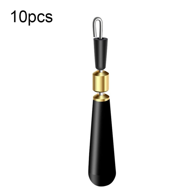 10 PCS Quick Change Floater Sliding Copper Head Rotating Floater, Small, Medium, Large