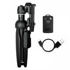 YUNTENG Mobile Phone Selfie Rod Tripod With Bluetooth Remote Control, 9928 Black, 9928N Black