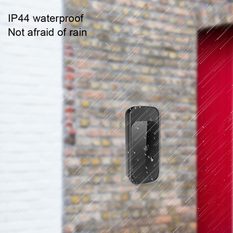 C03 1 For 1 Home Wireless Waterproof Touch Sensor Doorbell, C03 EU Plug Black, C03 US Plug Black, C03 US Plug White, C03 UK Plug Black, C03 UK Plug White, C03 EU Plug White