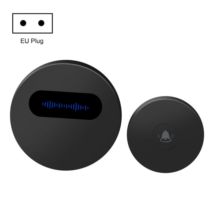T10-1 1 For 1 Lighting Self-Power Generation Wireless Intelligent Anti -Rainwater Doorbell, T10-1 EU Plug Black, T10-1 US Plug White, T10-1 US Plug Black, T10-1 UK Plug White, T10-1 UK Plug Black, T10-1 EU Plug White