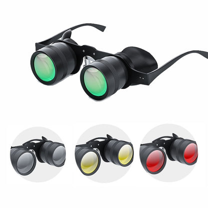D-1548 10x HD Adjustable Focus Fishing Binoculars,Spec:, Only Binoculars, With Grey Polarised Lens, With Yellow Polarised Lens, With Red Polarised Lens, With Grey+Yellow Polarised Lens, With Tricolour Polarised Lens