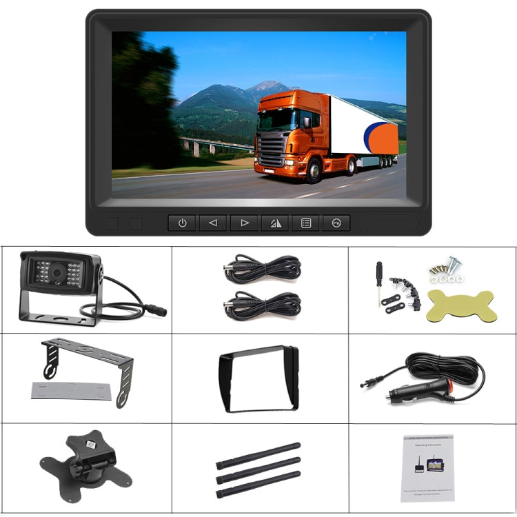K0205 7 Inch Digital Wireless Car Display Night Vision Reverse Camera Screen, K0205