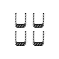 For Chevrolet Corvette C8 4pcs /Set Sun Visor Decorative Sticker