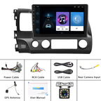For Honda Civic 10.1 Inch Android WiFi Navigation Machine, Style:, Standard, Standard+4 Light Camera, Standard+8 Light Camera, Standard+12 Light Camera