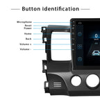For Honda Civic 10.1 Inch Android WiFi Navigation Machine, Style:, Standard, Standard+4 Light Camera, Standard+8 Light Camera, Standard+12 Light Camera