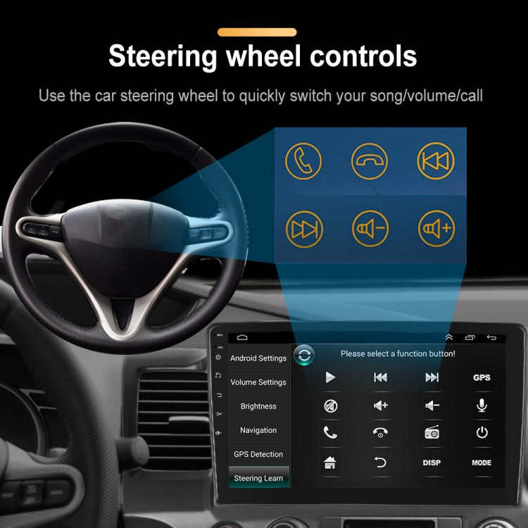 For Honda Civic 10.1 Inch Android WiFi Navigation Machine, Style:, Standard, Standard+4 Light Camera, Standard+8 Light Camera, Standard+12 Light Camera