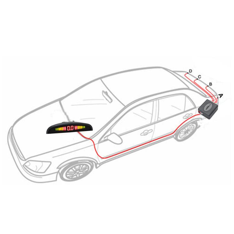 Car Buzzer Parking Sensor System with LCD Display