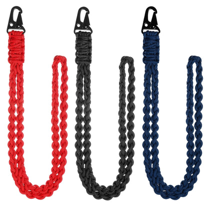 QD-258 Outdoor Multifunctional Hand-woven Metal Buckle Paratroopers Ropes Lanyard, QD-258 Paratroopers Ropes(Red), QD-258 Paratroopers Ropes(Black), QD-258 Paratroopers Ropes(Dark Blue)