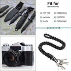 QD-258 Outdoor Multifunctional Hand-woven Metal Buckle Paratroopers Ropes Lanyard, QD-258 Paratroopers Ropes(Red), QD-258 Paratroopers Ropes(Black), QD-258 Paratroopers Ropes(Dark Blue)