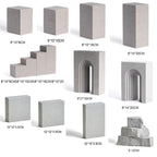 Jewelry Still Life Ornaments Geometry Photography Props, Size:, Square Column 8x8x10 cm, Square Column 10x8x10 cm, Square Column 10x8x16 cm, Square Column 10x8x20 cm, Square Column 4PCS/Set, Door Hole 8x21x30 cm, Door Hole 8x14x20 cm, Square 10x10x3.5 ...