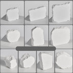 Irregular Plaster Jewelry Ornaments Photography Props, Size:, 1.6cm Small, 1.6cm Medium, 1.6cm Large, 2.6cm Small, 2.6cm Medium, 2.6cm Large, 4.8cm Small, 4.8cm Medium, 4.8cm Large A, 4.8cm Large B