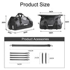 Rhinowalk MT20450 45L Large Capacity Portable Waterproof Motorcycle Tail Bag, MT20450 45L