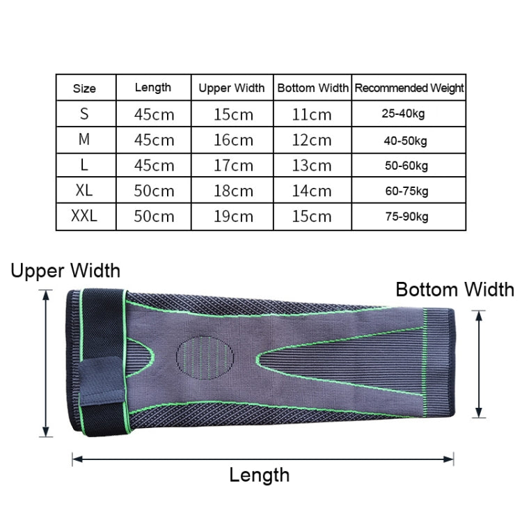 Nylon Knitted Riding Sports Extended Knee Pads, S, M, L