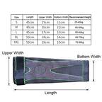 Nylon Knitted Riding Sports Extended Knee Pads, XL, XXL