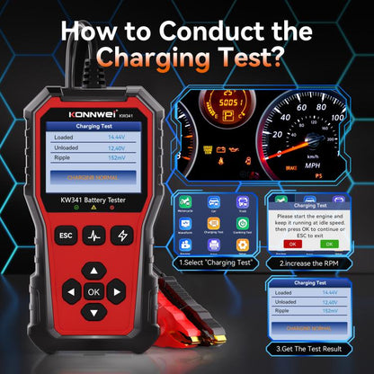 KONNWEI OBDII EOBD CAN Engine Code Reader Car Diagnostic Tool 13 Languages, KW341