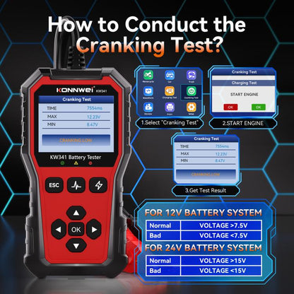 KONNWEI OBDII EOBD CAN Engine Code Reader Car Diagnostic Tool 13 Languages, KW341