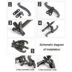 Bearing Removal Service Tool Multifunction Paddle Wheel, Size:, 3 inch 75mm, 4 inch 100mm, 6 inch 150mm, 8 inch 200mm, 10 inch 250mm, 12 inch 300mm, 14 inch 350mm, 16 inch 400mm, 20 inch 500mm, 24 inch 600mm