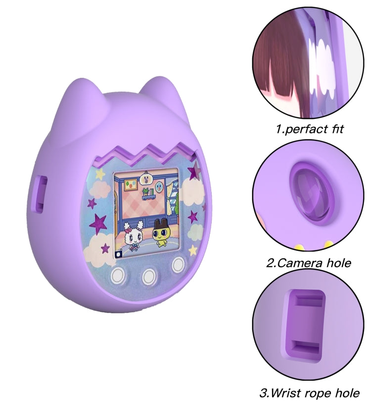 Silicone Cartoon Electronic Pet Protective Case, For Tamagotchi pix Blue, For Tamagotchi pix Green, For Tamagotchi pix Pink, For Tamagotchi pix Purple