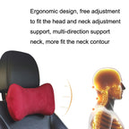 Car Memory Cotton Headrest Protective Cervical Spine Seat Sleeping Pillow